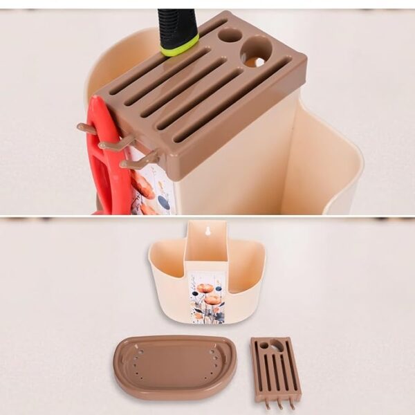 Plastic Multipurpose Cutlery Holder Shelf - Image 2