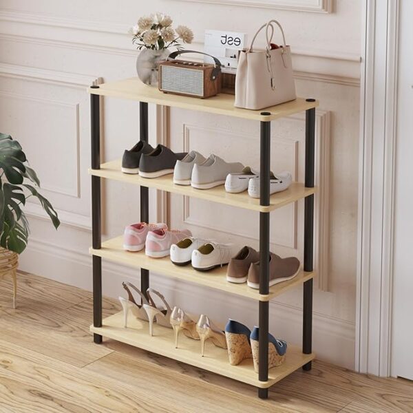 Plastic 4-Tier Standing Shelf - Image 3